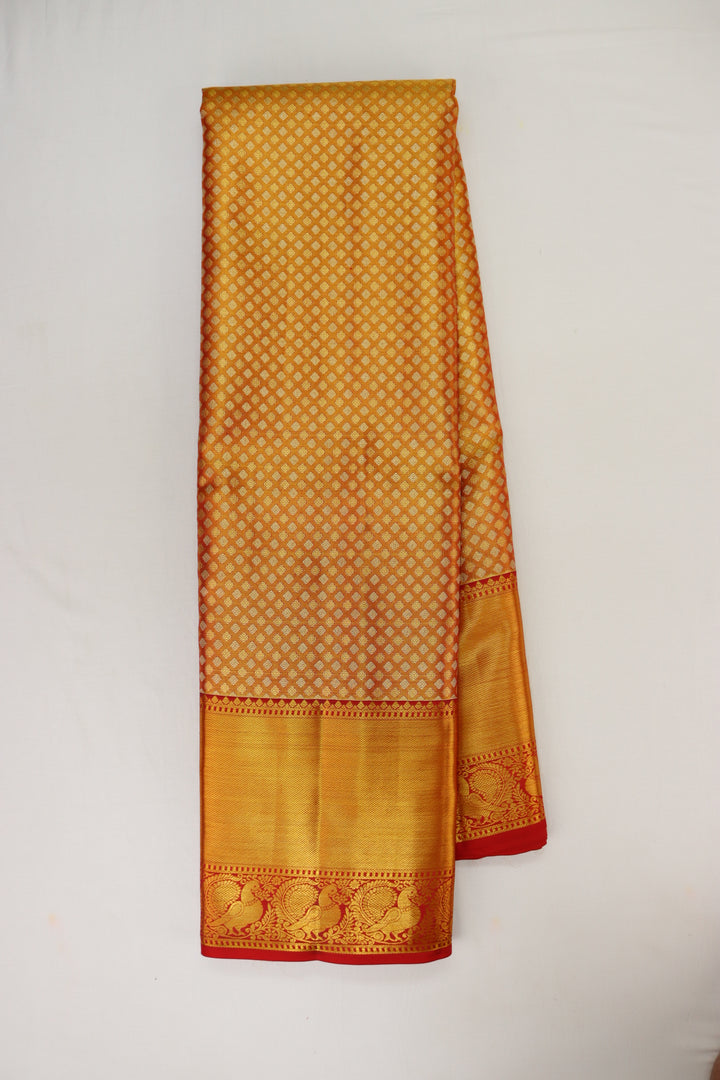 Classic Orange Kanjipuram Saree