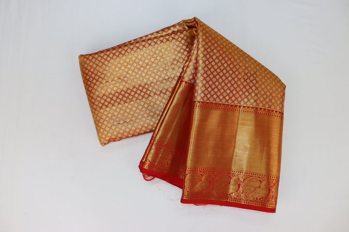 Classic Orange Kanjipuram Saree