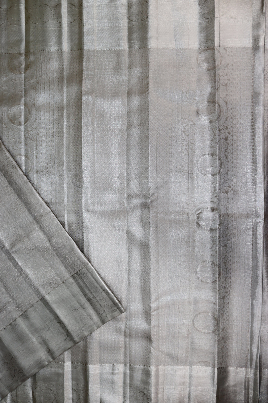 Opulent Silver Kanjipuram Saree