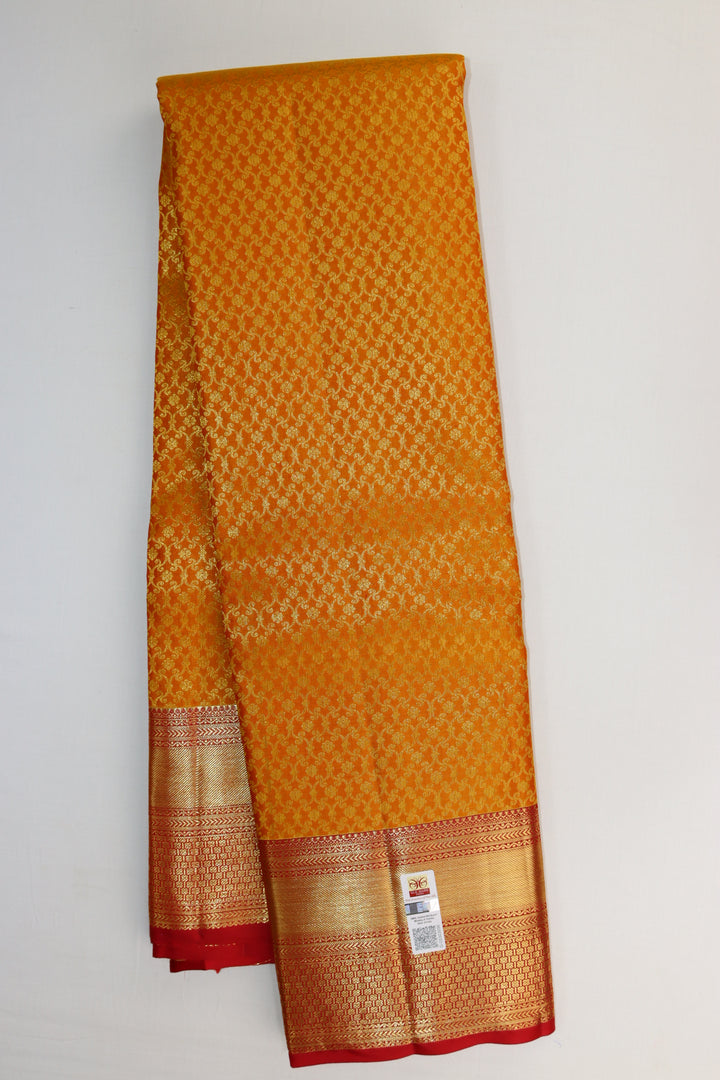 Rich Yellow Kanjipuram Saree