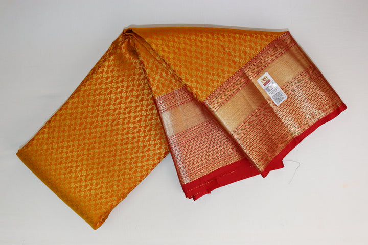 Rich Yellow Kanjipuram Saree