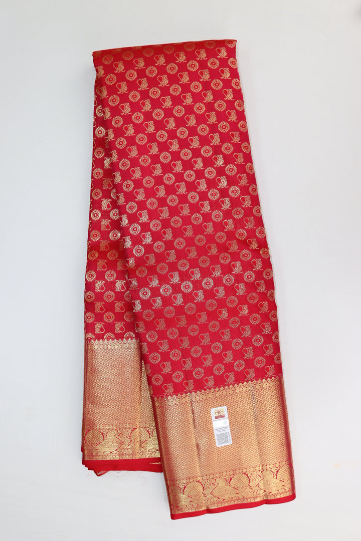 Royal Dark Pink Kanjipuram Saree