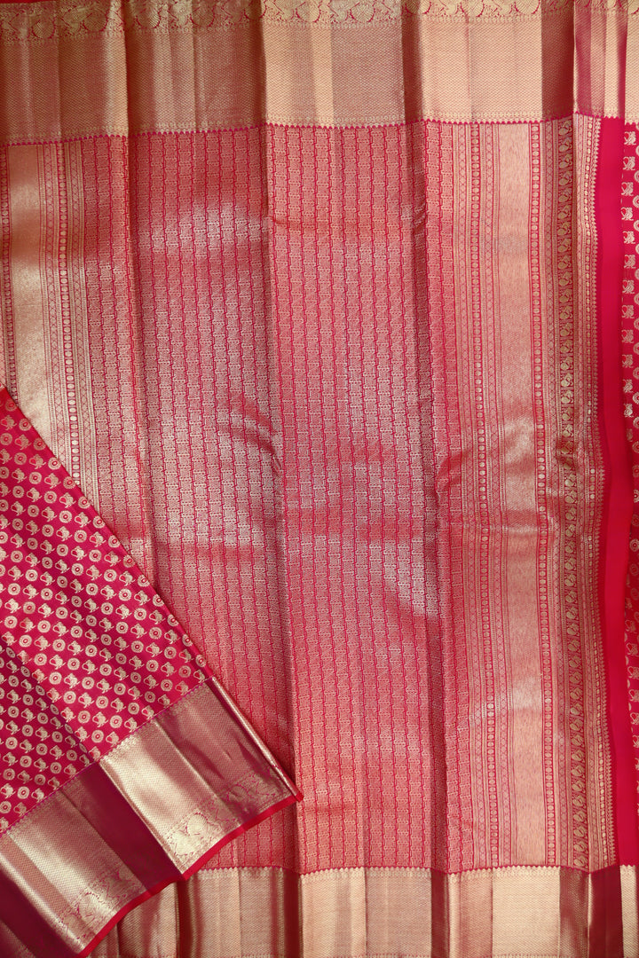 Royal Dark Pink Kanjipuram Saree