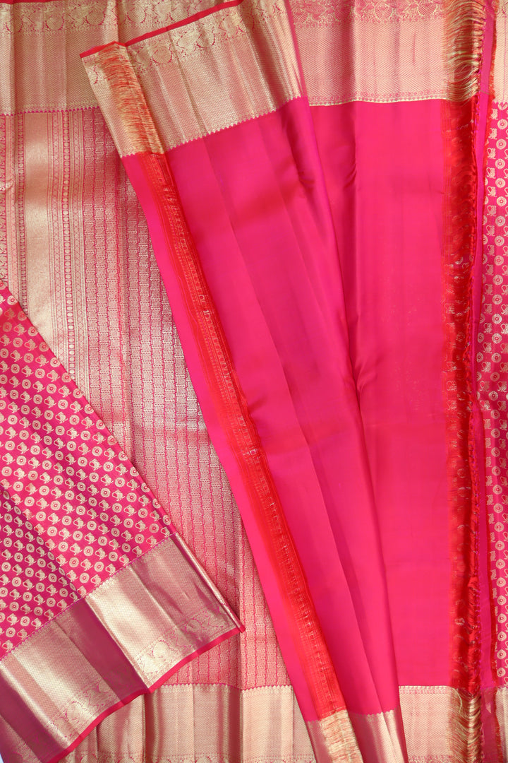 Royal Dark Pink Kanjipuram Saree