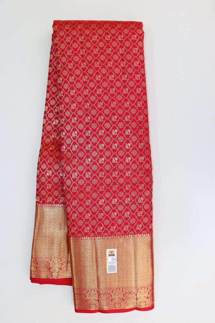 Graceful Red Kanjipuram Saree