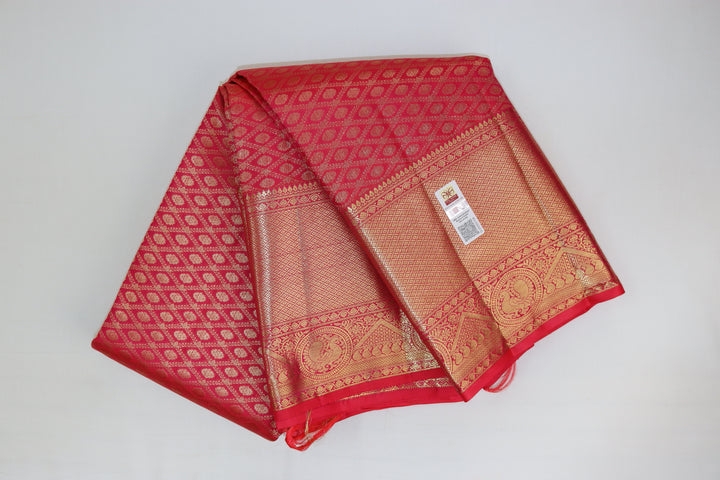 Enchanting Pink Kanjipuram Saree