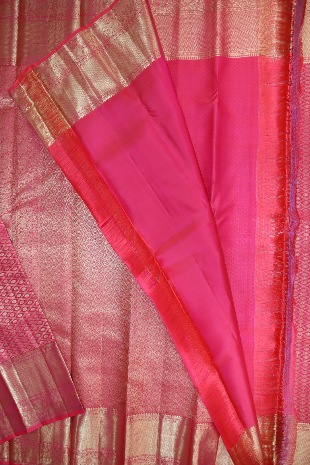 Enchanting Pink Kanjipuram Saree