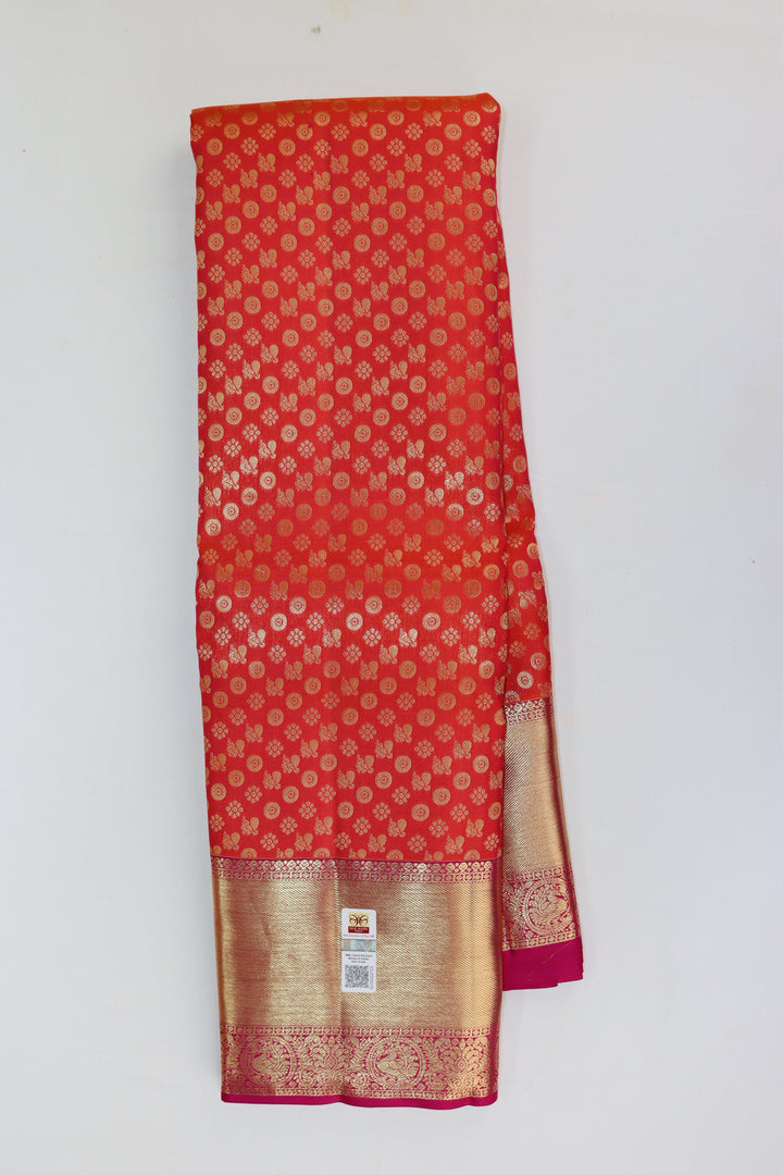 Graceful Red Kanjipuram Saree