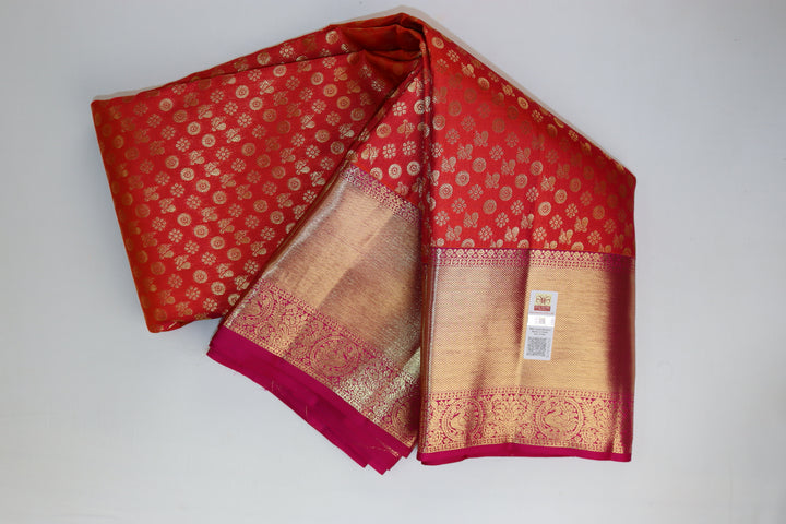 Graceful Red Kanjipuram Saree