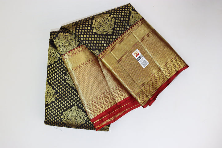 Elegant Black Kanjipuram Saree