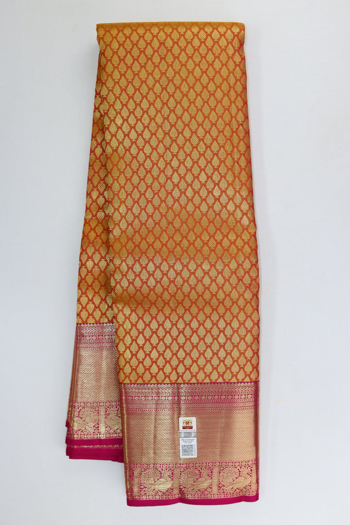 Stunning Yellow Kanjipuram Saree