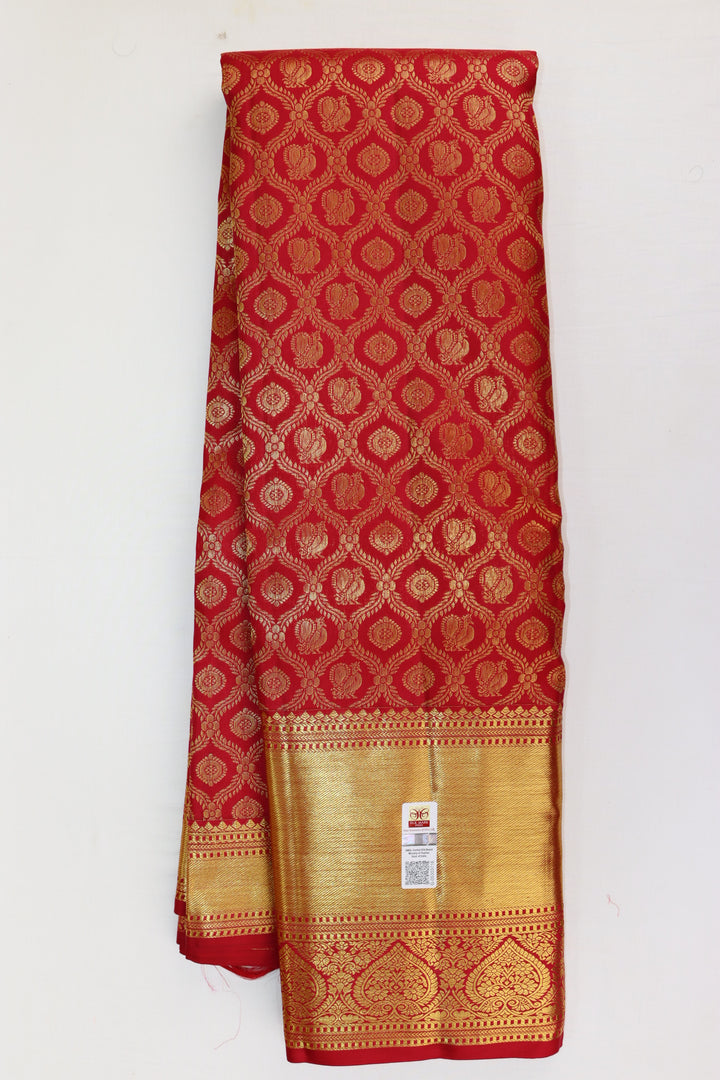 Rich Red Kanjipuram Saree