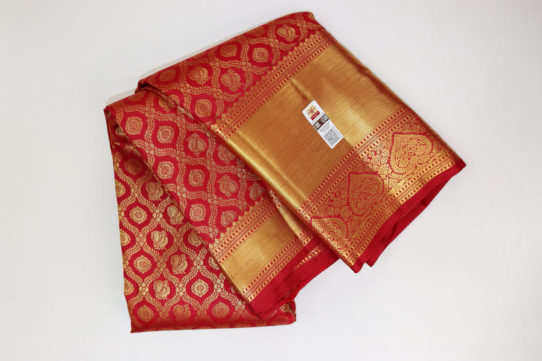 Rich Red Kanjipuram Saree