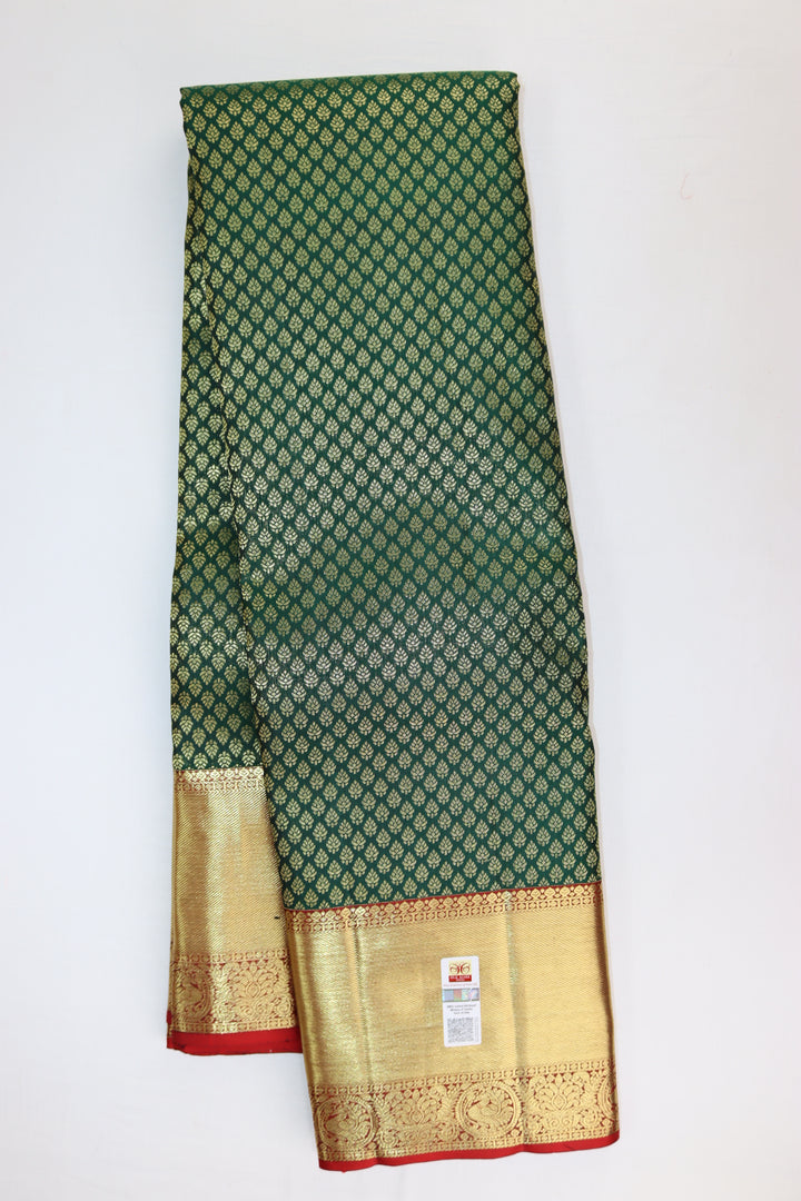 Enchanting Green Kanjipuram Saree