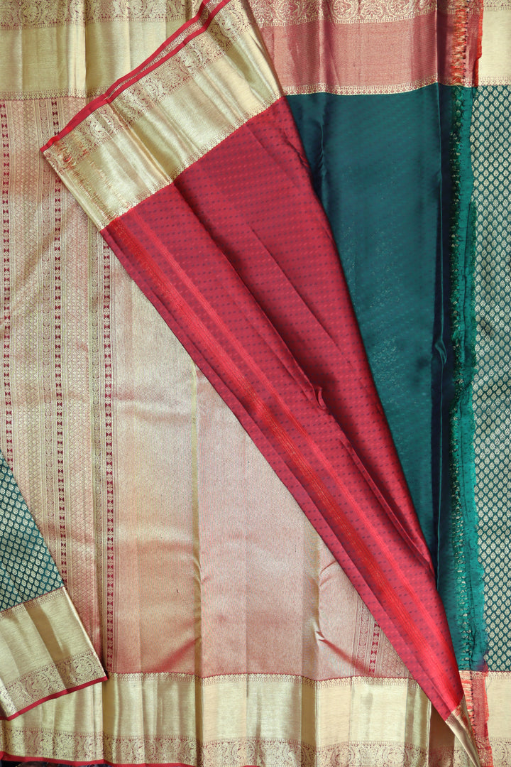 Enchanting Green Kanjipuram Saree