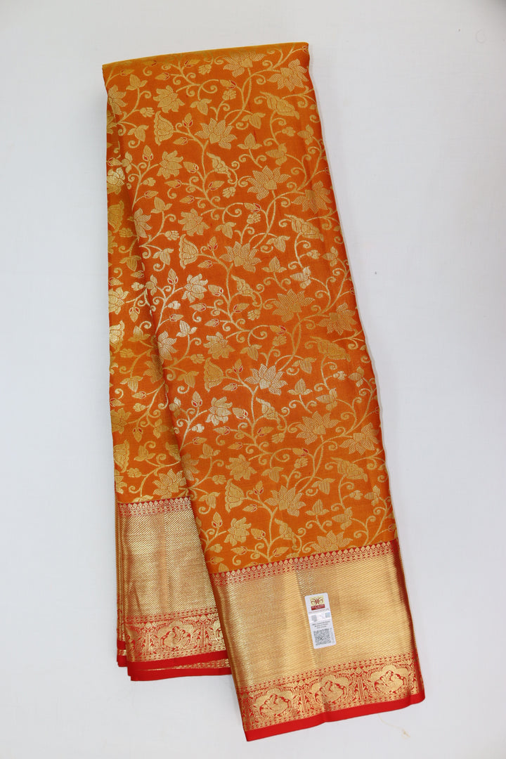 Trendy Yellow Kanjipuram Saree