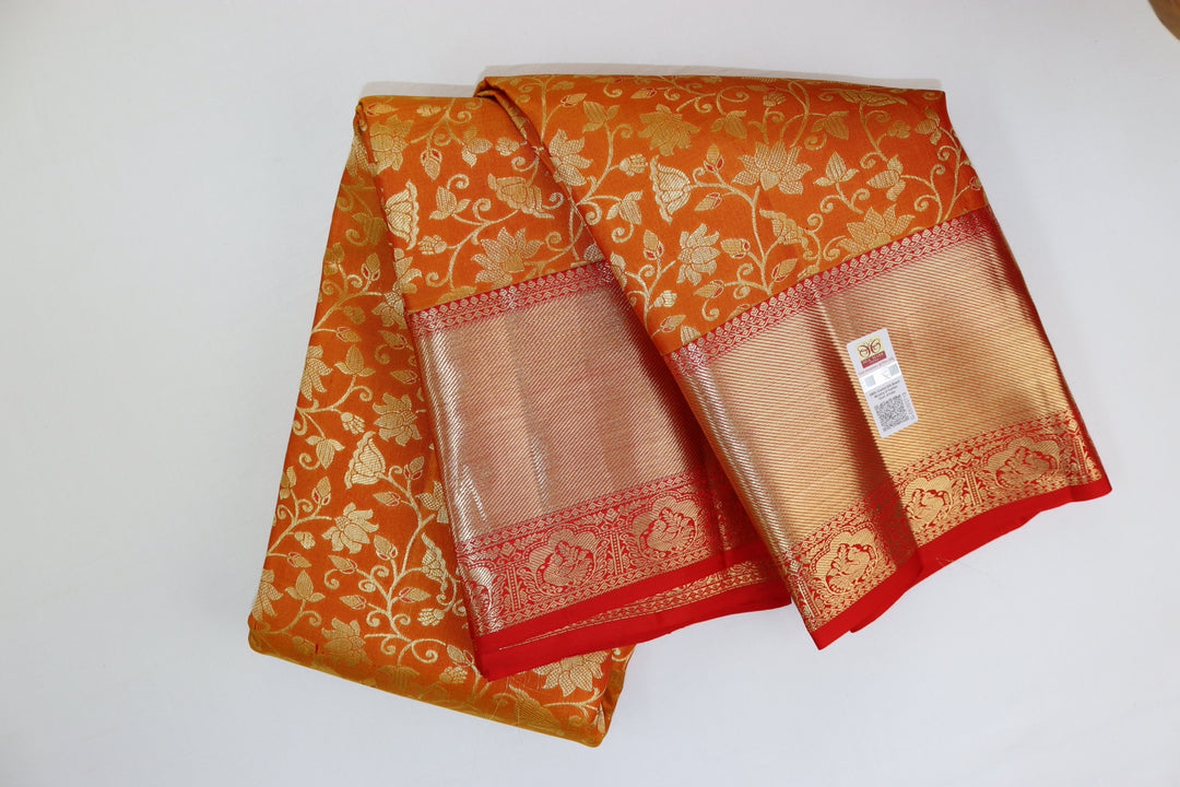 Trendy Yellow Kanjipuram Saree