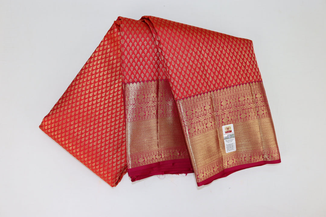 Luxurious Red Kanjipuram Saree