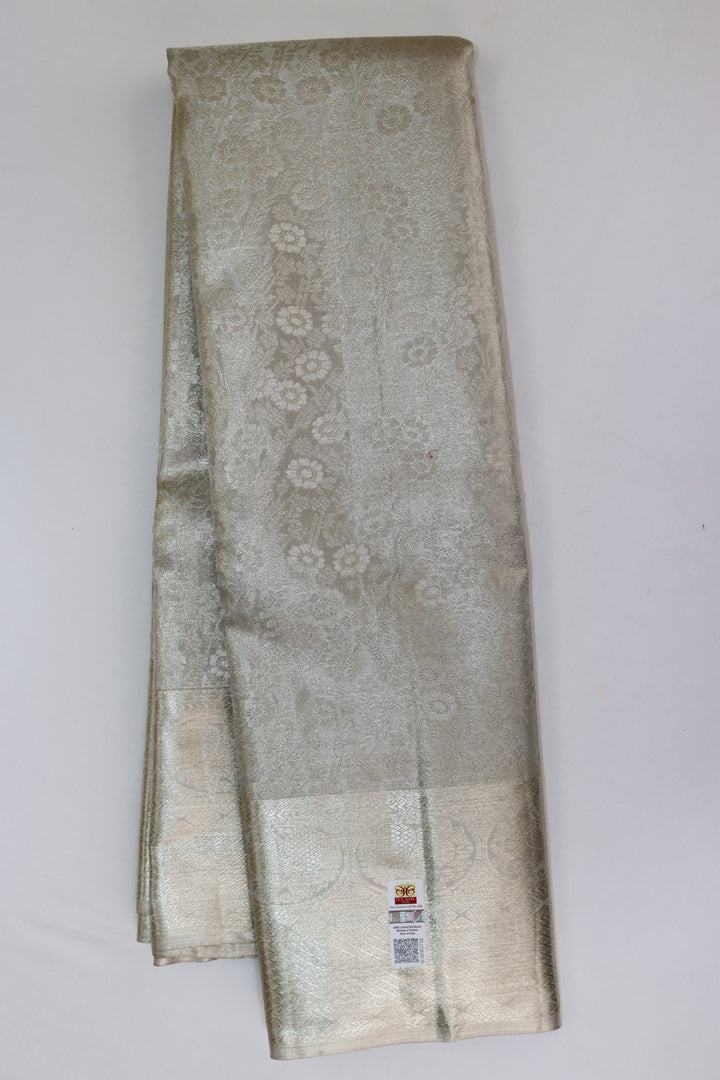 Divine Silver Kanjipuram Saree