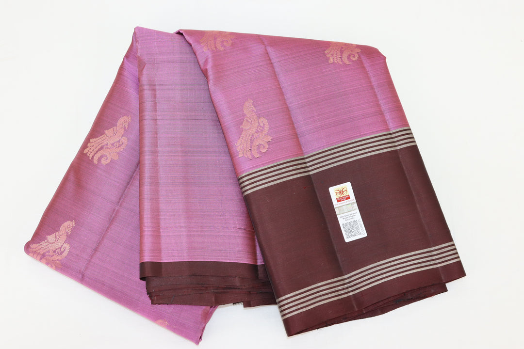 Trendy Pink Kanjipuram Saree