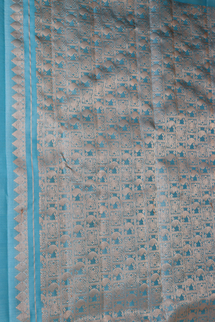 Rich Blue Kanjipuram Saree