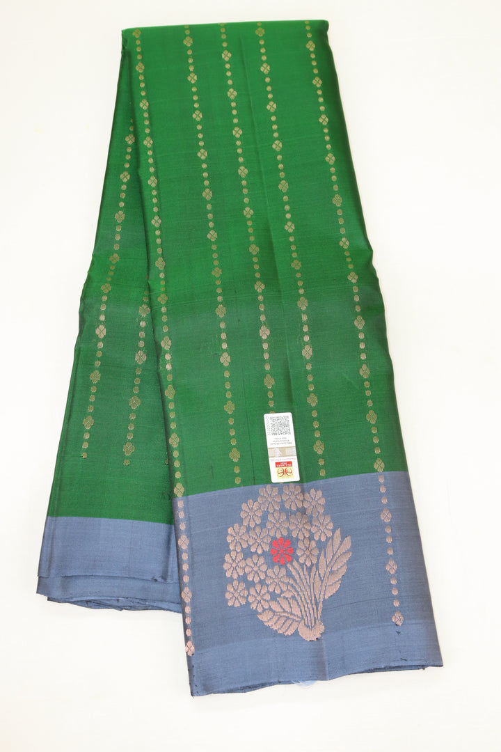 Amazing Green Kanjipuram Saree