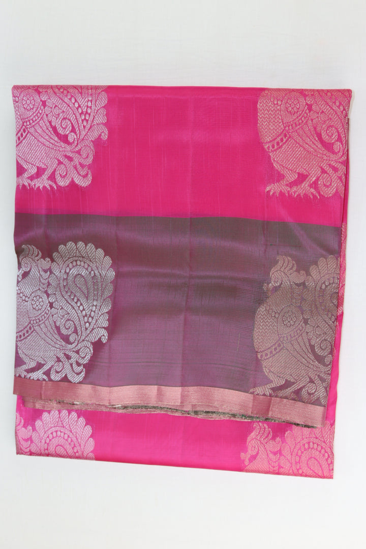 Elegant Pink Kanjipuram Saree