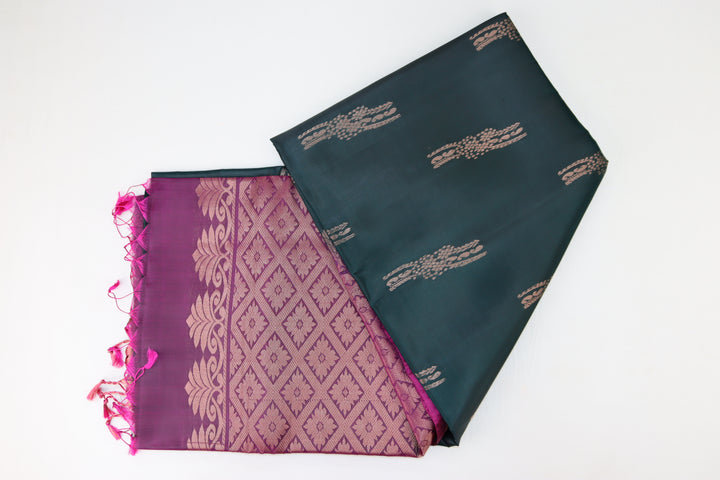 Luxurious Green Kanjipuram Saree