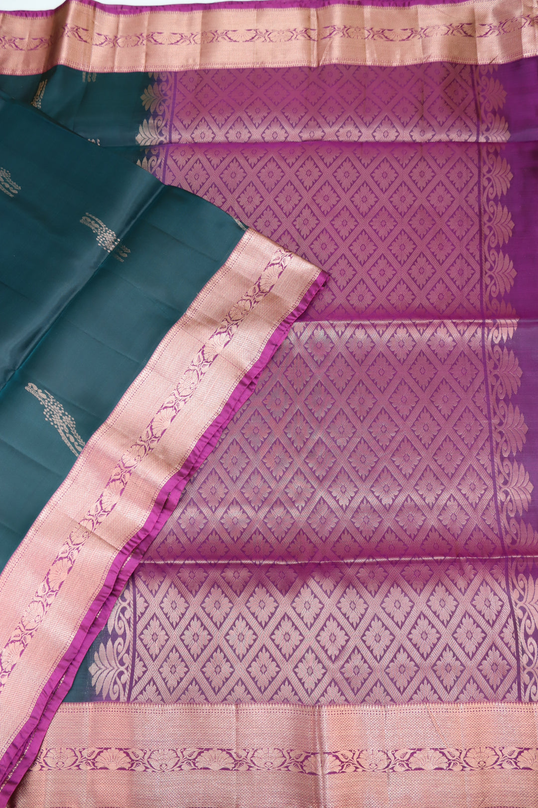 Luxurious Green Kanjipuram Saree