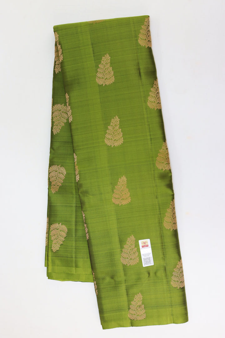 Mesmerizing Green Kanjipuram Saree