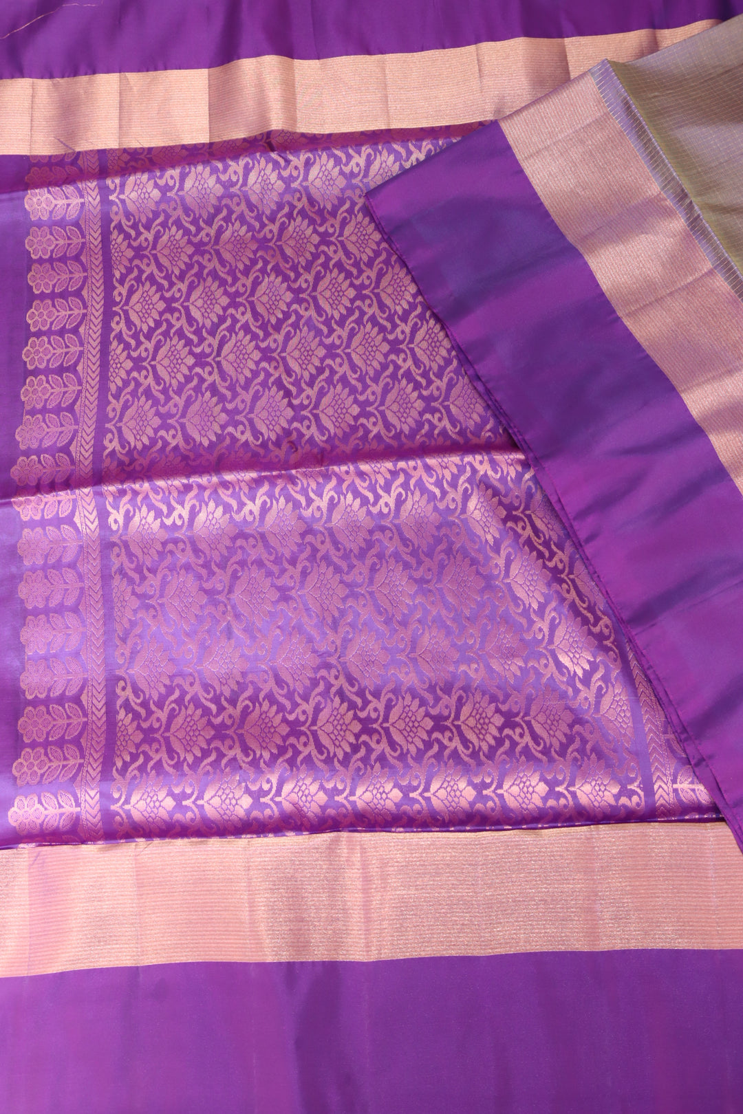 Lavish Violet Kanjipuram Saree