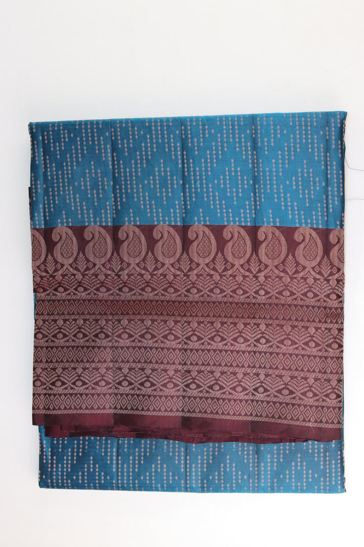 Amazing Blue Kanjipuram Saree