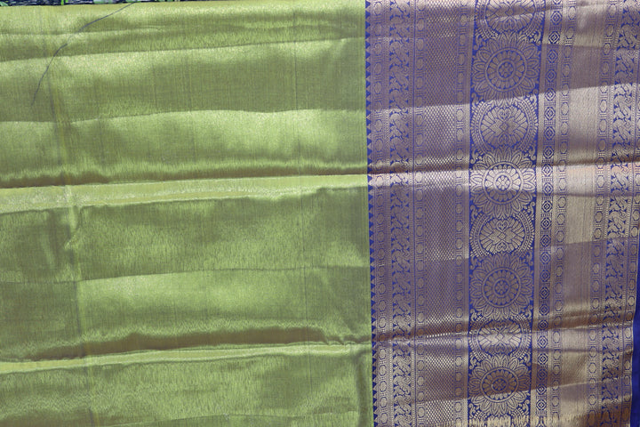 Stunning Parrot Green Kanjipuram Saree