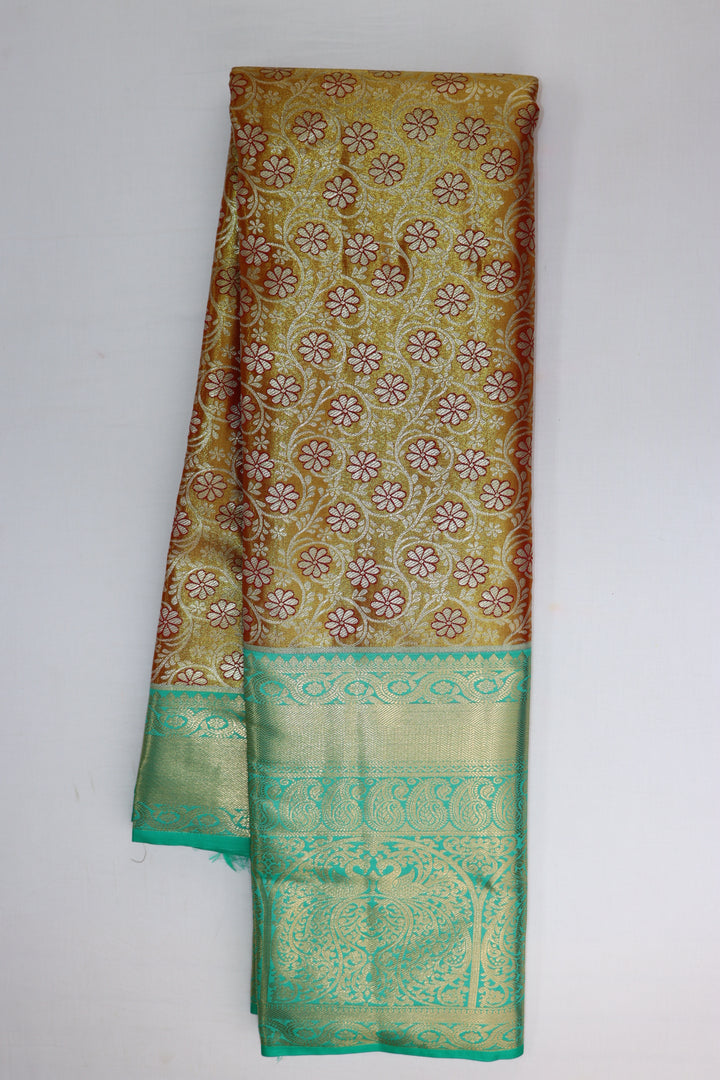 Amazing Coral  Kanjipuram Saree