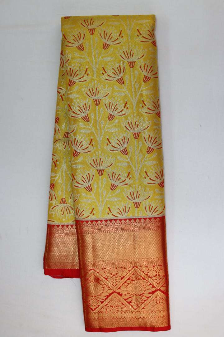 Regal Yellow Kanjipuram Saree