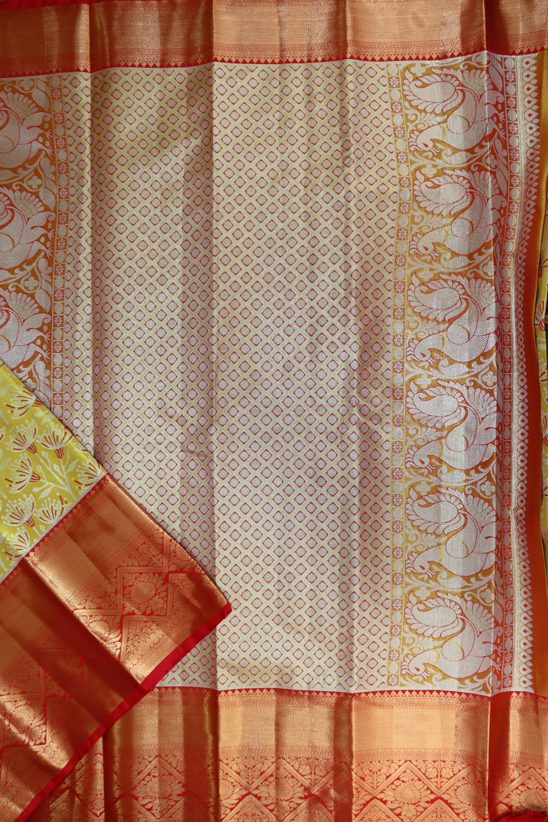 Regal Yellow Kanjipuram Saree