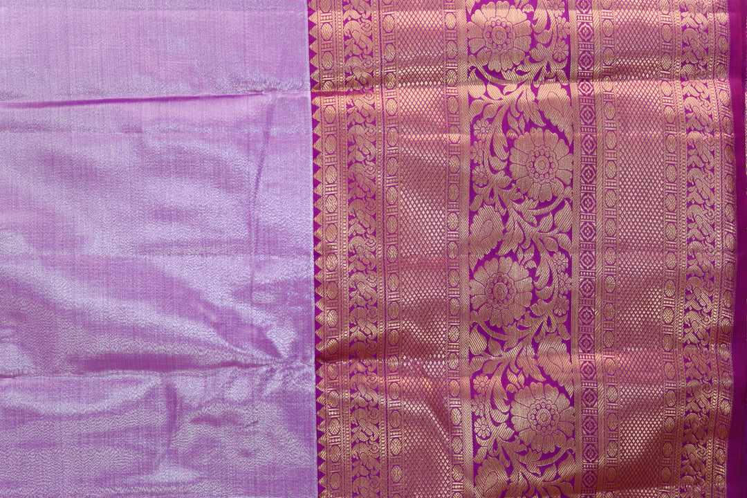 Radiant Peach Kanjipuram Saree