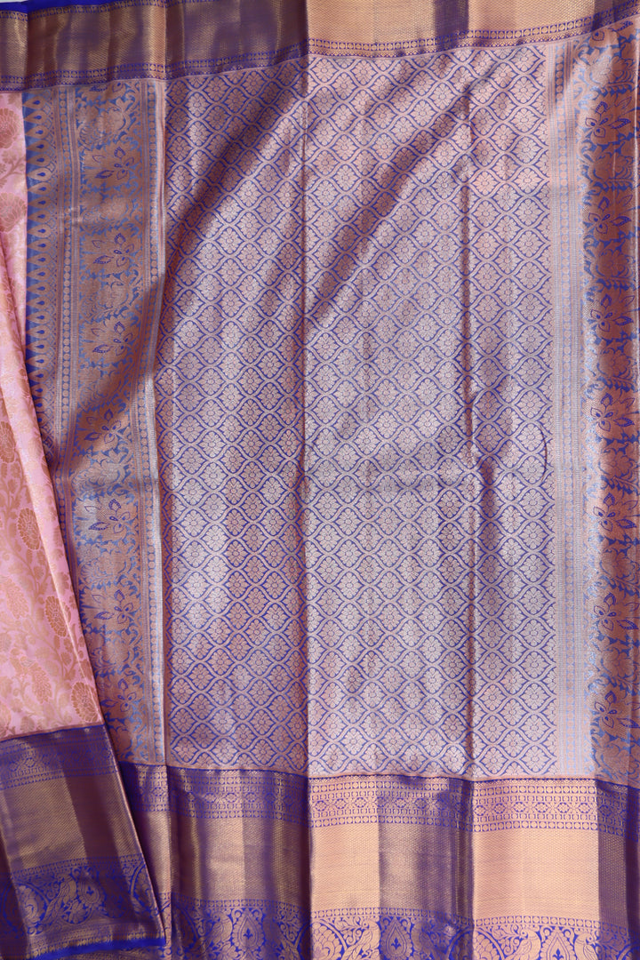 Mesmerizing Light Pink Kanjipuram Saree