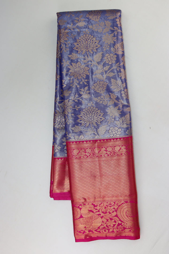 Opulent Purple Kanjipuram Saree