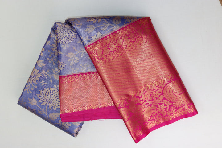 Opulent Purple Kanjipuram Saree