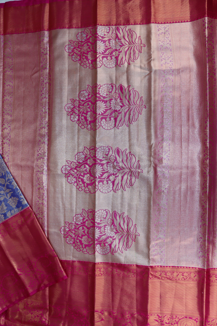 Opulent Purple Kanjipuram Saree