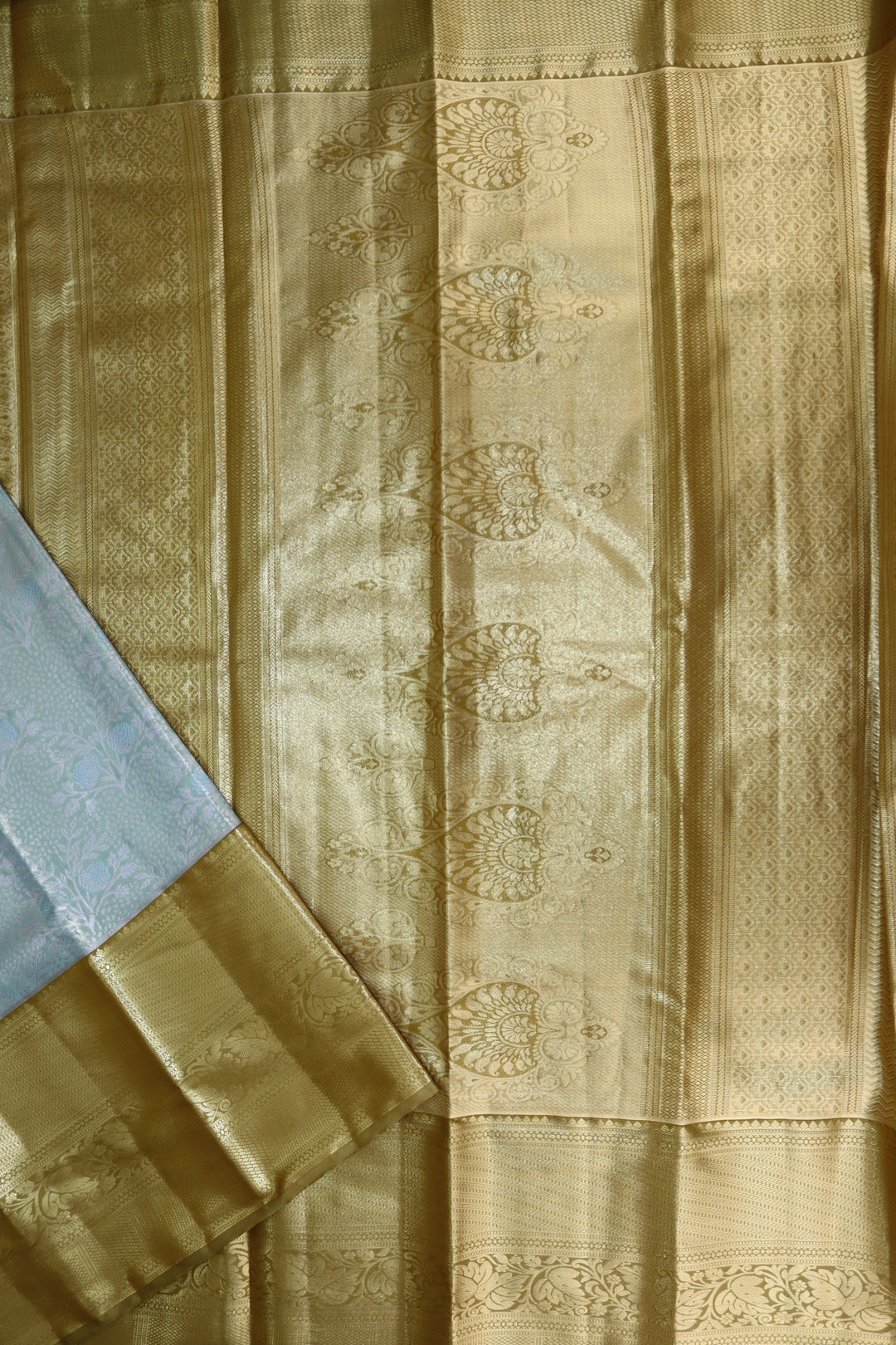 Graceful Pastel Green Kanjipuram Saree