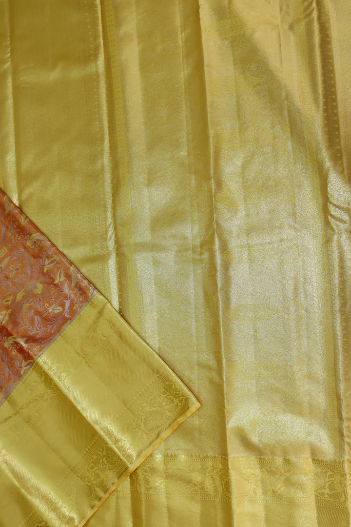 Rich Orange Kanjipuram Saree