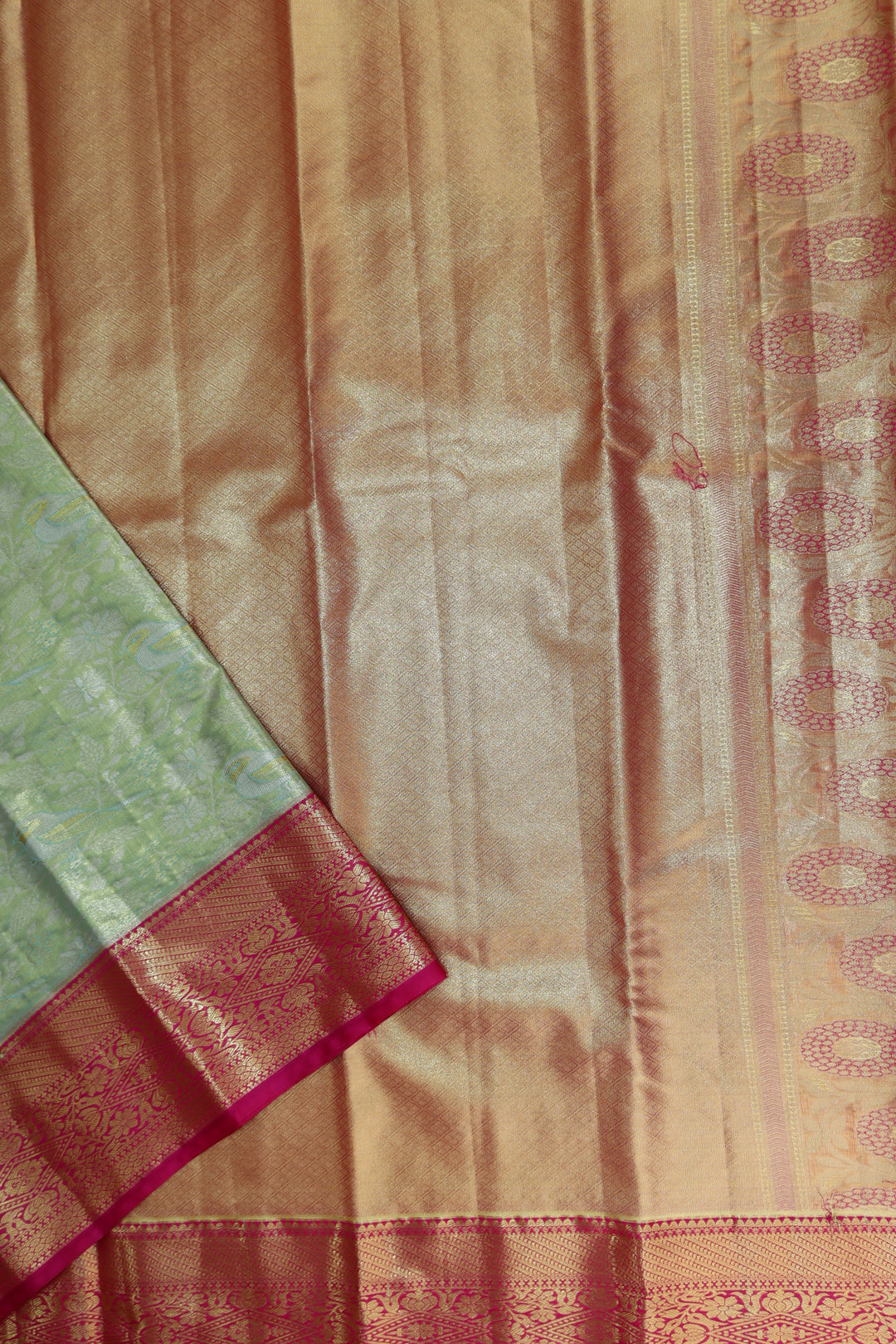 Royal Pastel Green Kanjipuram Saree