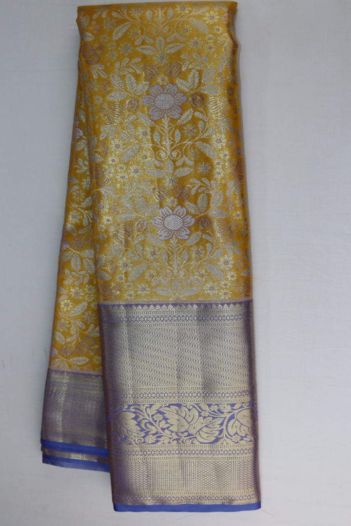 Regal Yellow Kanjipuram Saree