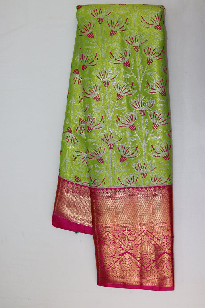 Graceful Green Kanjipuram Saree