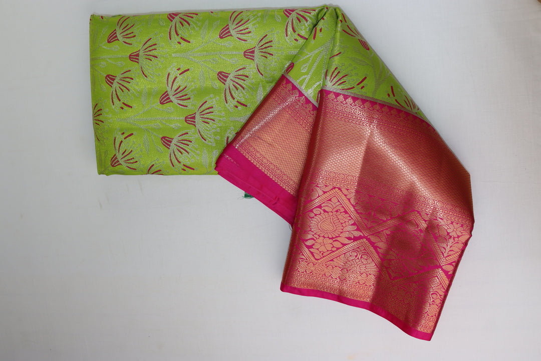 Graceful Green Kanjipuram Saree