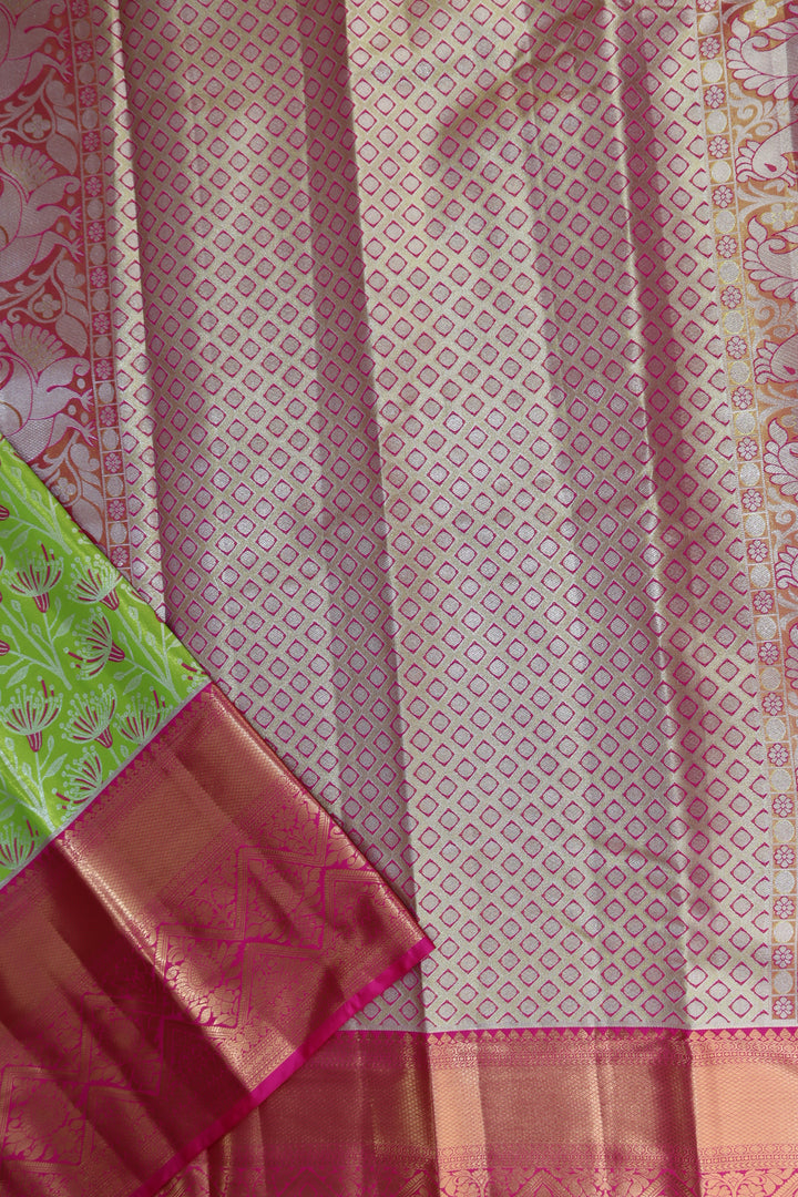 Graceful Green Kanjipuram Saree