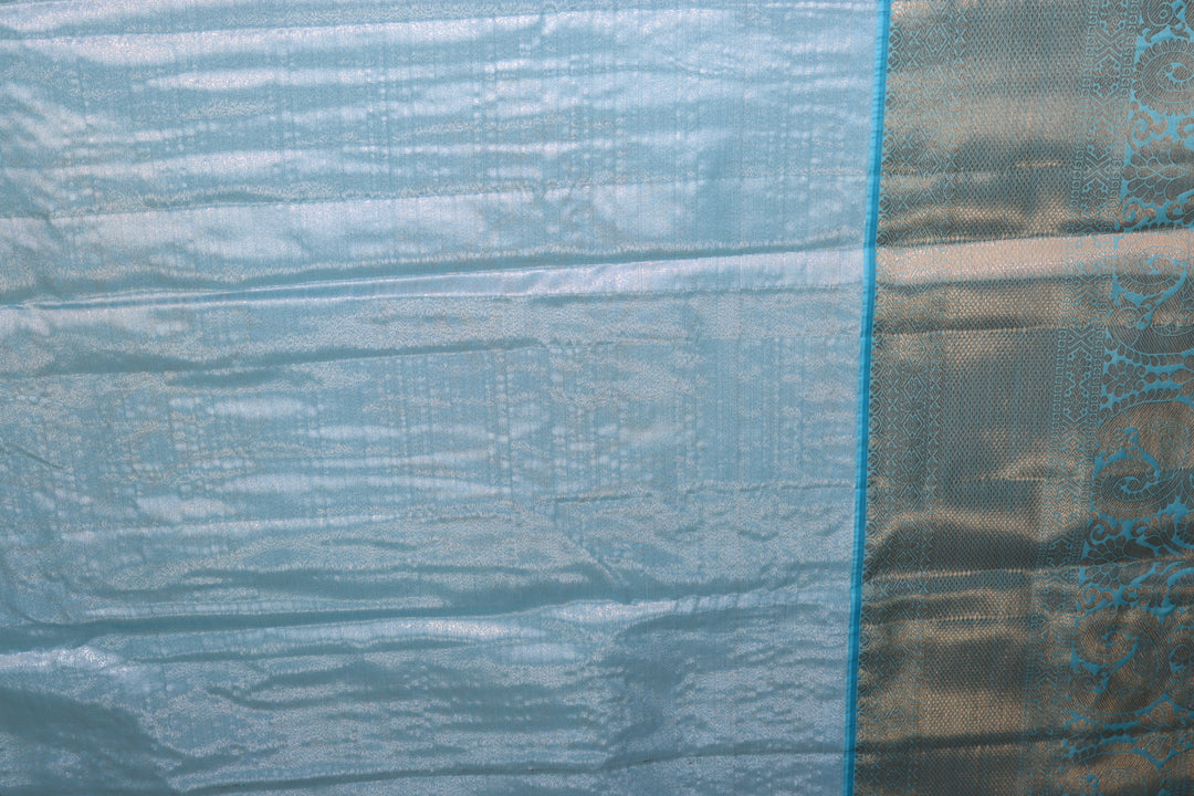 Divine Blue Kanjipuram Saree