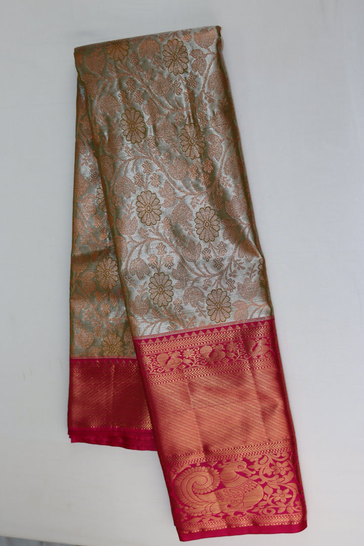 Royal Green Kanjipuram Saree